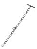 Kikötőlánc jászolba - 4 mm, 50 cm, forgó nélkül