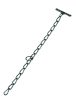 Kikötőlánc jászolba - 4 mm, 50 cm, forgó nélkül