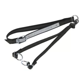   Marhakikötő nyakpánt kettős kikötő szíjjal, karabínerrel - 130 x 4 cm, 6 mm, csúcsminőség
