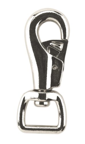 Karabiner - szögletes, nikkel