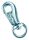 Karabiner - kerek, nikkel, 1 db / csomag