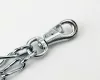 Marhakikötő lánc - kétágú, biztonsági karabínerrel és forgóval, 82 cm, 6 mm