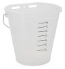 Borjúitató vödör skálával - fehér, átlátszó, 8 l