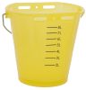 Borjúitató vödör skálával - sárga, átlátszó, 8 l