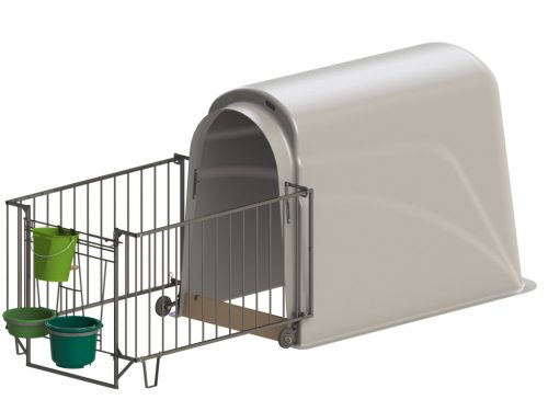 CalfHouse Premium Plus borjúház könnyű kerítéssel