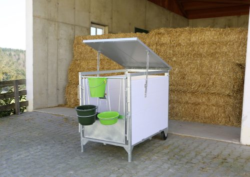 PVC oldalfal panel borjúboxhoz - 165 cm