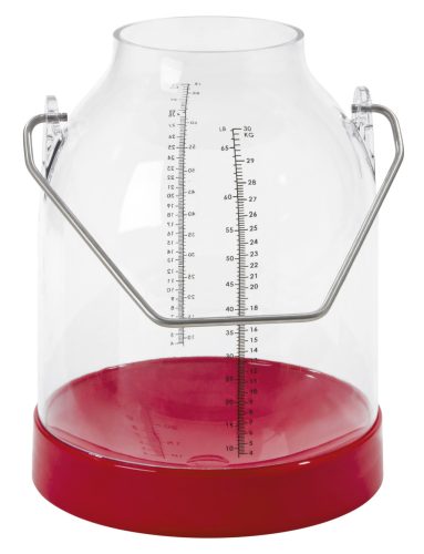 Műanyag sajtár - piros, 30 literes, 143 mm magas füllel