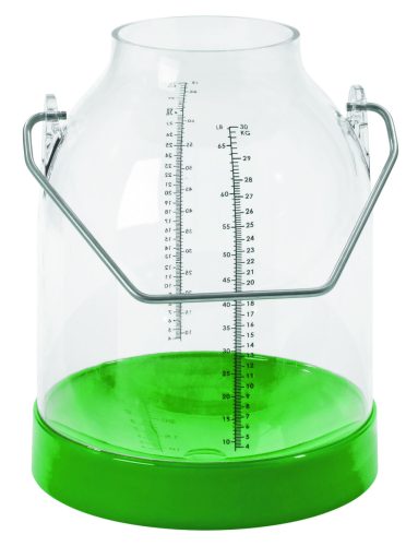Műanyag sajtár - zöld, 30 literes, 117 mm magas füllel