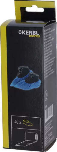 Egyszerhasználatos cipővédő - CPE, 410x150 mm, 40 db/cs