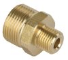 Csatlakozó magasnyomású tisztítóhoz - M22 AG x 1/4" AG, sárgaréz, minden általános mosóhoz