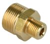 Csatlakozó magasnyomású tisztítóhoz - M22 AG x 1/4" AG, sárgaréz, minden általános mosóhoz