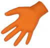 X-Grip nitrile egyszer használatos kesztyű - narancs, 7,5-8-as méret, 50 db/doboz