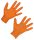 X-Grip nitrile egyszer használatos kesztyű - narancs, 10,5-11-es méret
