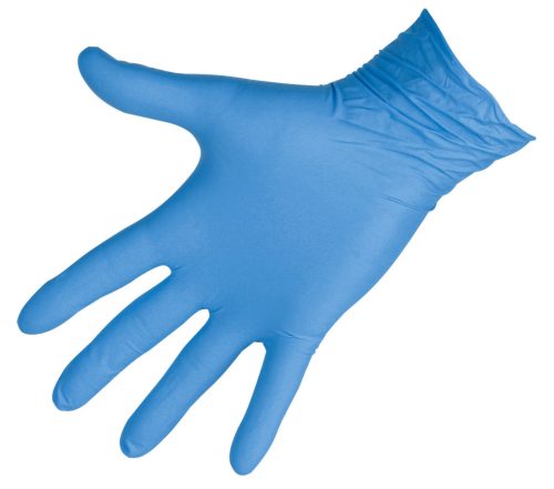 Nitrile Sensitive púdermentes, egyszer használatos kesztyű - S, 100 db/doboz