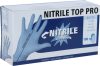 Nitrile Top Pro púdermentes, egyszer használatos kesztyű - L, 100 db/doboz
