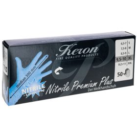   Keron Nitrile Premium Plus allergén anyagoktól mentes kesztyű - S, 50 db/doboz