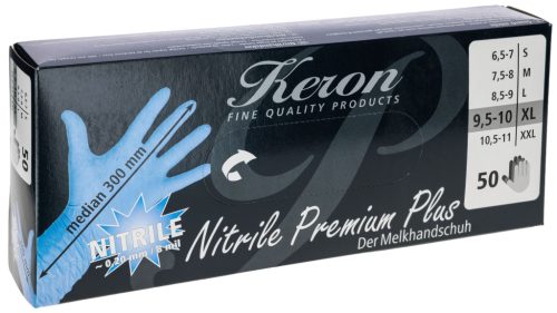 Nitrile PremiumPlus púdermentes, egyszer használatos kesztyű - XXL, 50 db/doboz