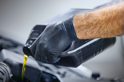 X-Grip nitril egyszer használatos kesztyű - fekete, 240 mm, 50 db/cs, XL