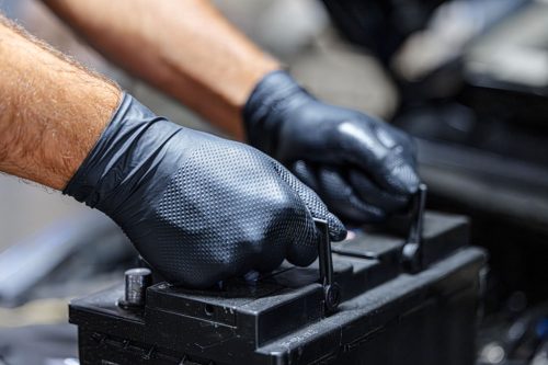 X-Grip nitril egyszer használatos kesztyű - fekete, 240 mm, 50 db/cs, XXL