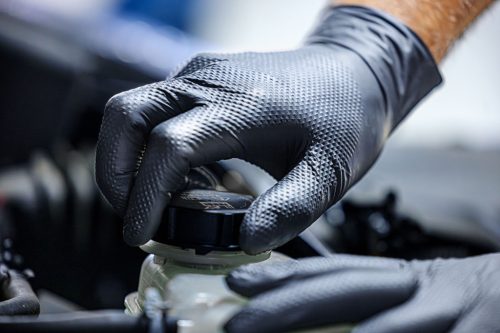 X-Grip nitril egyszer használatos kesztyű - fekete, 240 mm, 50 db/cs, XXL