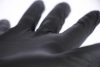 Nitrile allergén anyagoktól mentes kesztyű - hosszú, fekete, 50 db, S