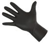 Nitrile allergén anyagoktól mentes kesztyű - hosszú, fekete, 50 db, S
