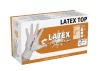 Latex Top egyszer használatos kesztyű - púdermentes, S