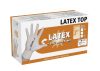 Latex Top egyszer használatos kesztyű - púdermentes, S