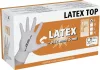 Latex Top egyszer használatos kesztyű - púdermentes, M