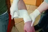 Latex Top egyszer használatos kesztyű - púdermentes, M
