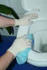Latex Top egyszer használatos kesztyű - púdermentes, L