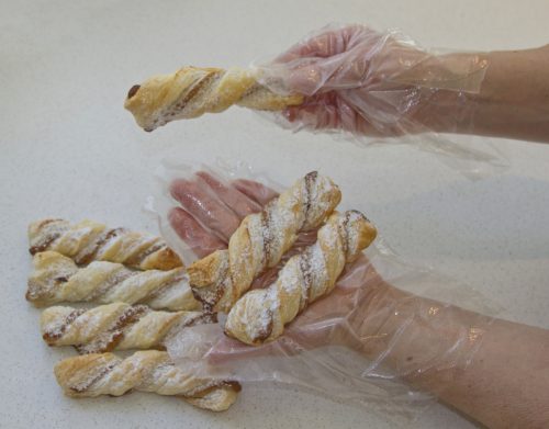 PE egyszer használatos kesztyű