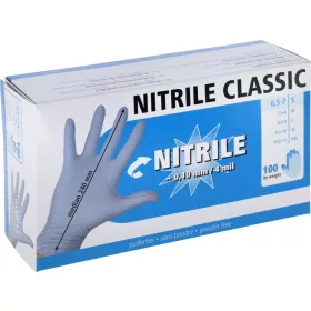   Nitrile Classic allergén anyagoktól mentes kesztyű - S, 100 db/doboz