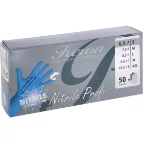   Keron Nitrile Profi allergén anyagoktól mentes kesztyű - S, 50 db/doboz