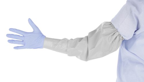 Higiénikus karvédő - szürke, mosható, fertőtleníthető, S/M, 50 cm, párban