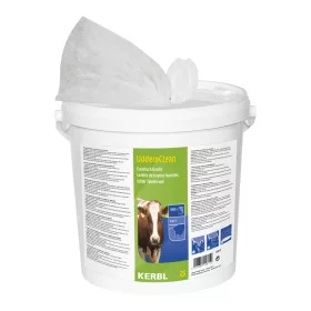   UdderoClean nedves tőgytörlő papír - 20 x 20 cm, 1000 db/vödör