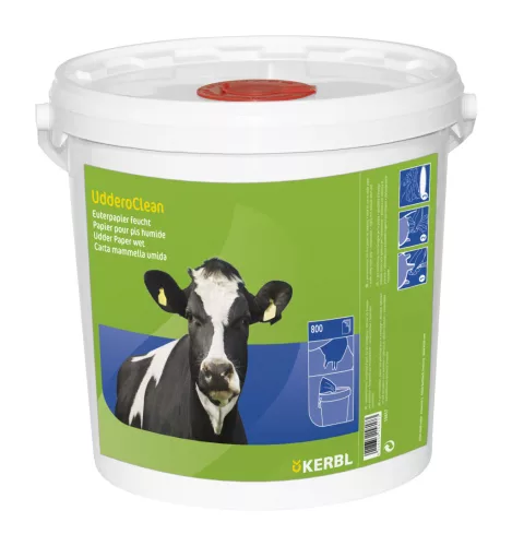 UdderoClean nedves tőgytörlő kendő - 20 x 20 cm, 800 db/vödör