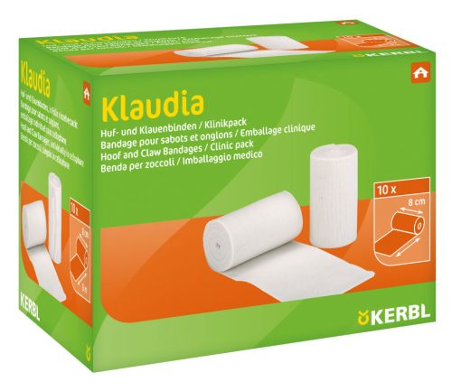 Klaudia állatorvosi kötés, kötöző pólya - 10 db / cs, 8 cm x 6 m