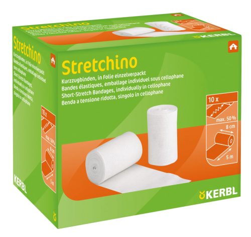 Stretchino ellasztikus kötöző pólya - 10 db, 8 cm x 5 m