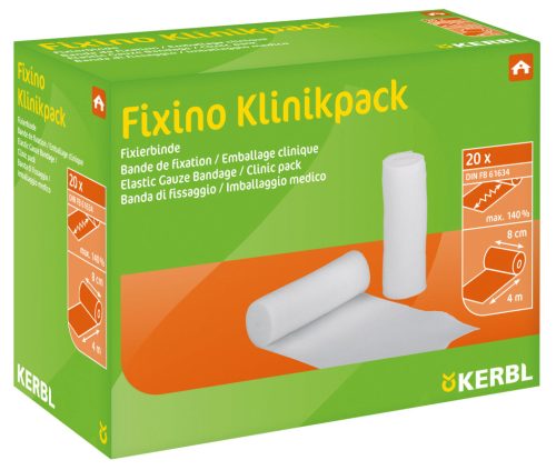 Fixino rögzítőkötés - 20 db, klinikai csomag, 8 cm x 4 m