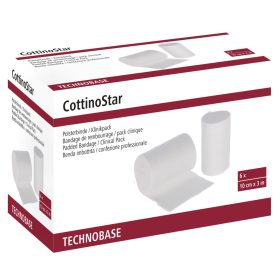   CottinoStart párnázott bandázs - 10 cm x 3 m, 6 db, klinikai csomag