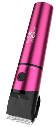 DeloX akkumulátoros nyírógép, alkatrészekkel - rózsaszín