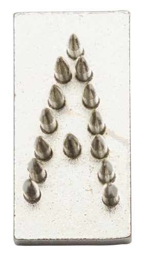 Betű tetováló fogóba - 20 mm, O