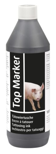 TopMarker tetováló festék - fekete, 1 liter