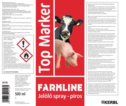 TopMarker állatjelölő spray - piros, 500 ml