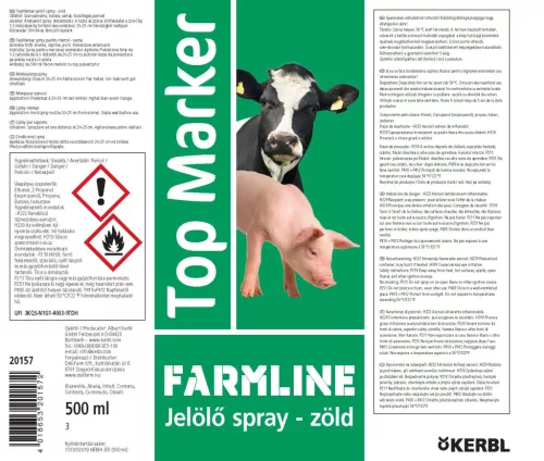 TopMarker állatjelölő spray - zöld, 500 ml