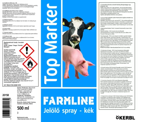 TopMarker állatjelölő spray - kék, 500 ml