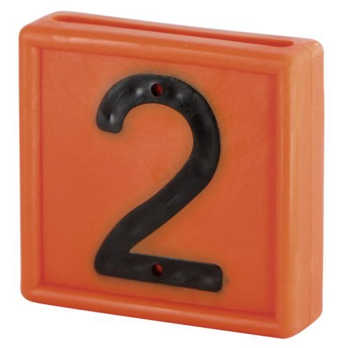 Jelölőszám - narancssárga, 2