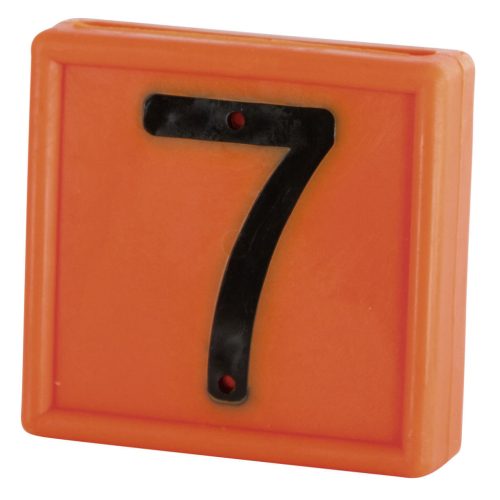 Jelölőszám - narancssárga, 7