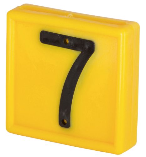 Jelölőszám - sárga, 7